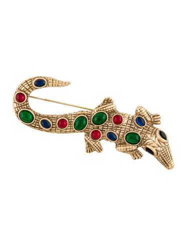 Kenneth Jay Lane Gold-Tone Metal & Crystal - image 1