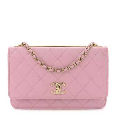 CHANEL Lambskin Quilted Trendy CC Wallet On Chain… - image 1