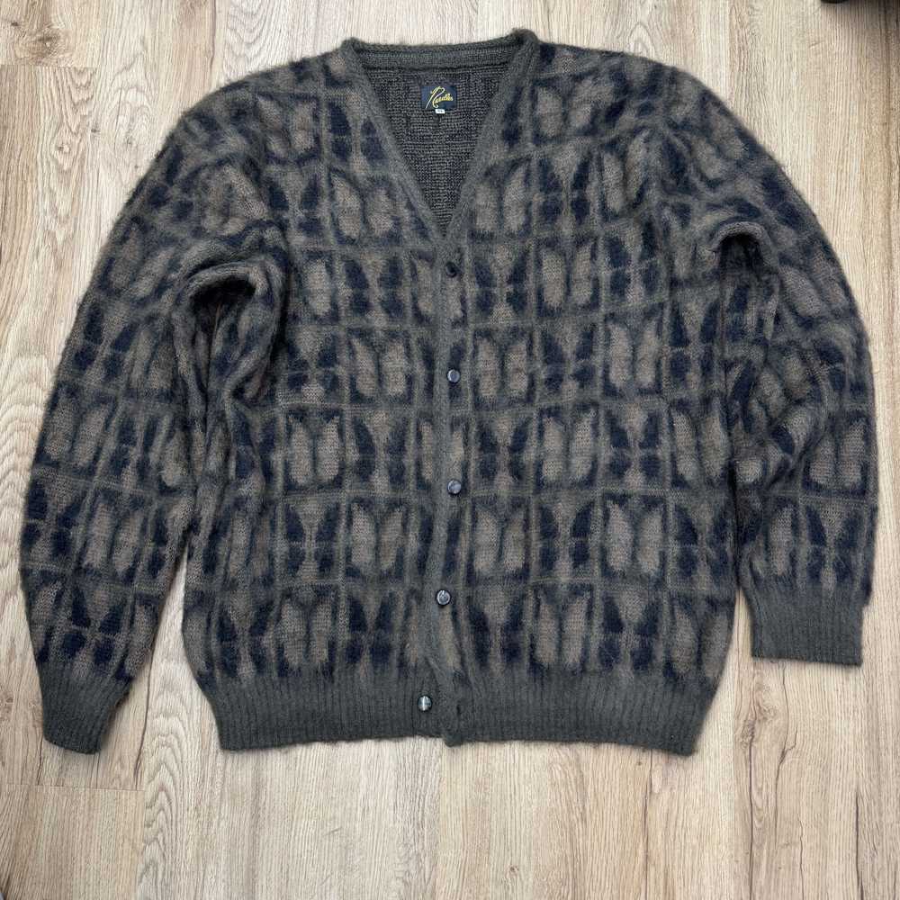 トップス NEEDLES 23 AW MOHAIR CARDIGAN PAPILLON Needles 23AW Mohair Cardigan Papillon Olive XL MISSING