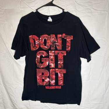 The Walking Dead Dont Git Bit Jerzees AMC Black A… - image 1