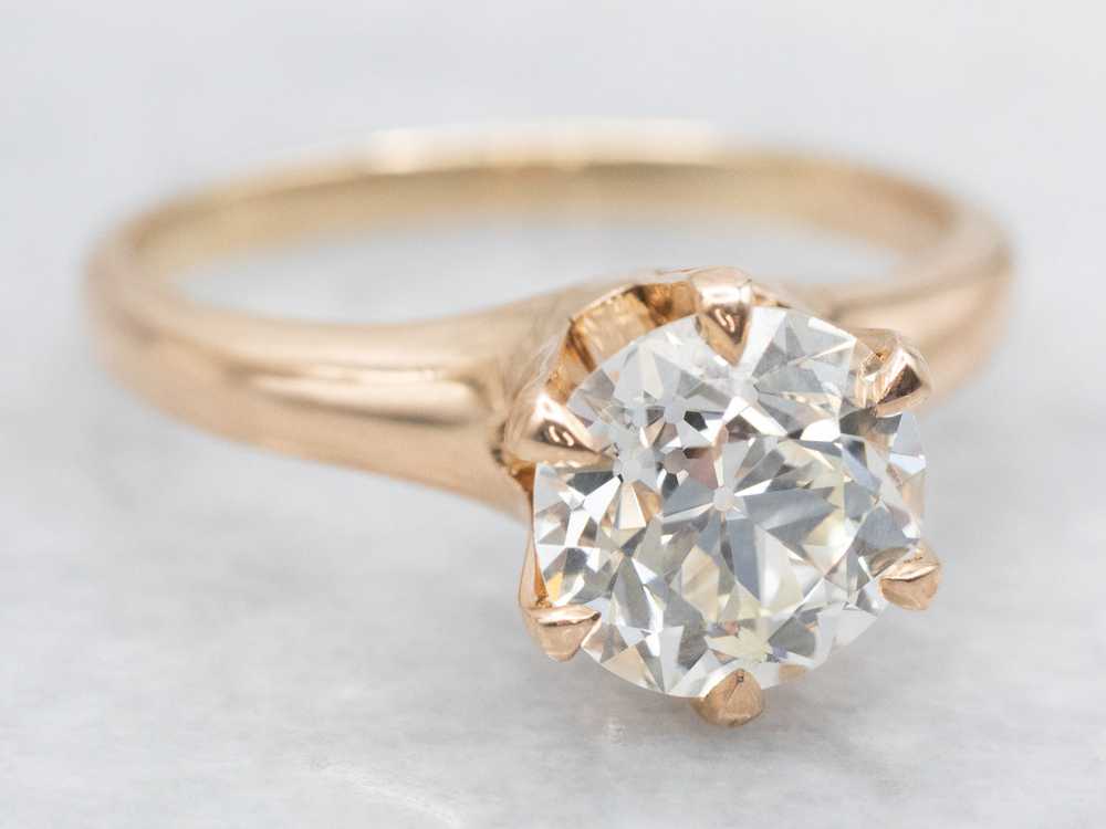 Antique GIA Certified Old European Cut Diamond En… - image 2