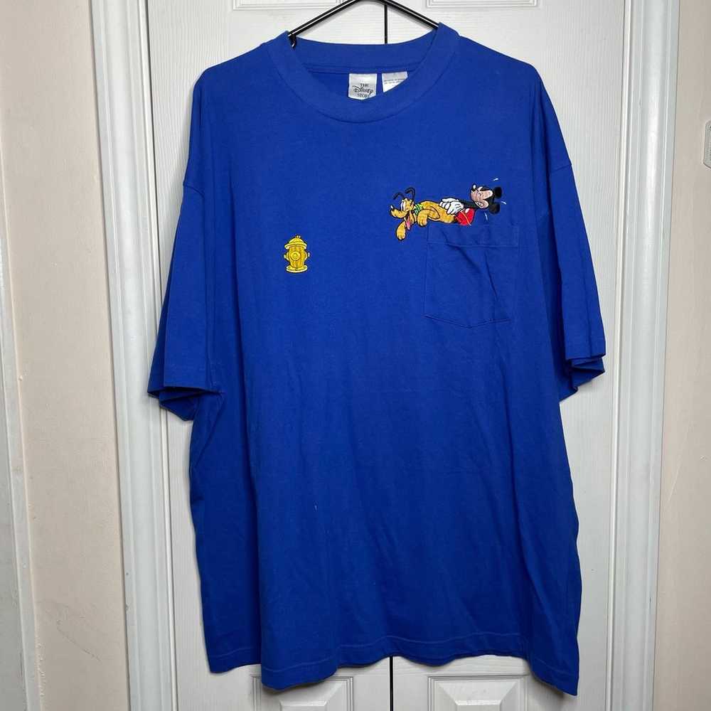 NEW The Disney Store VINTAGE Mickey Pluto Embroid… - image 1