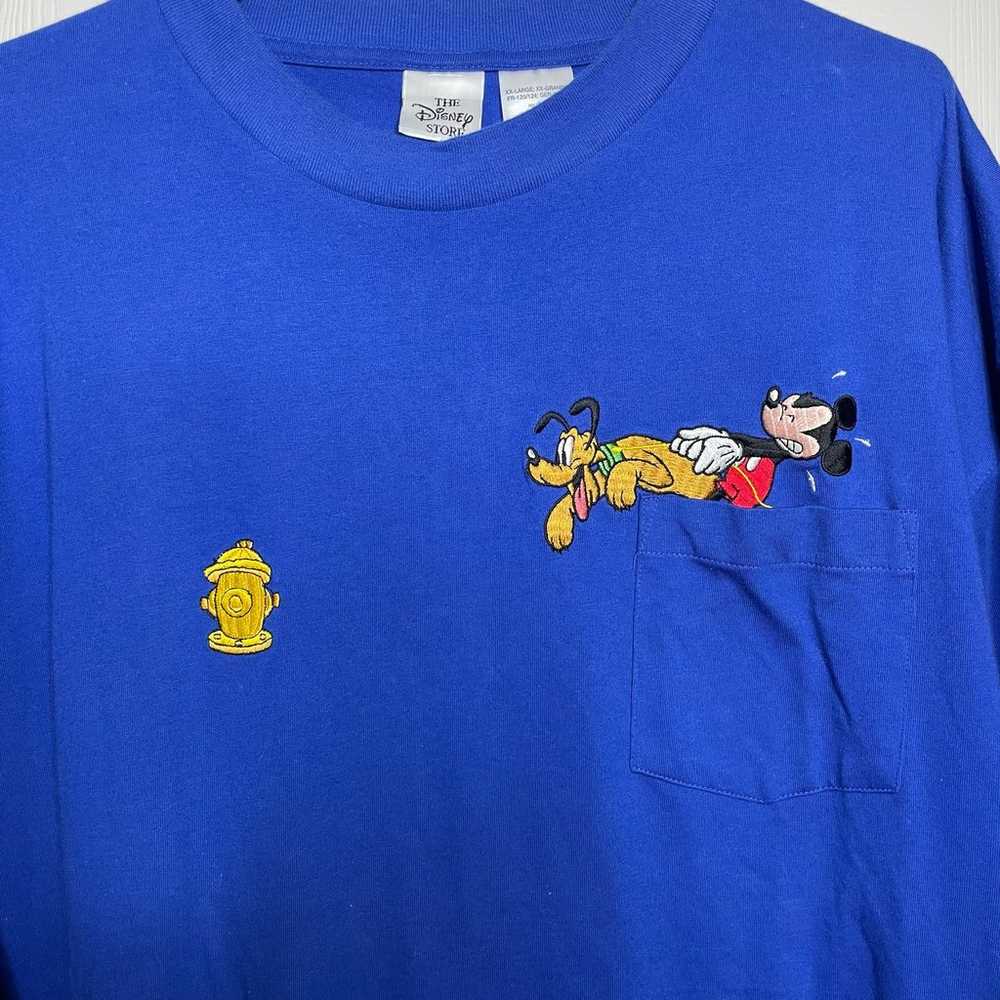 NEW The Disney Store VINTAGE Mickey Pluto Embroid… - image 5