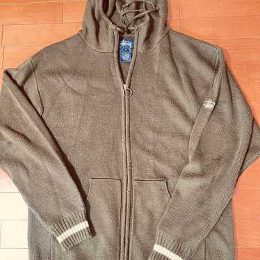 90s〜00s old stussy zip up sweat Vintage Stussy x Futura Cattle Zip-Up Hoodie Hooded