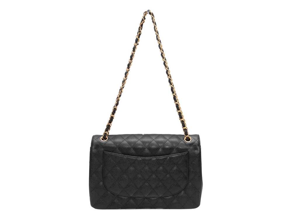 Black Chanel 2017 Classic Jumbo Caviar Double Fla… - image 3