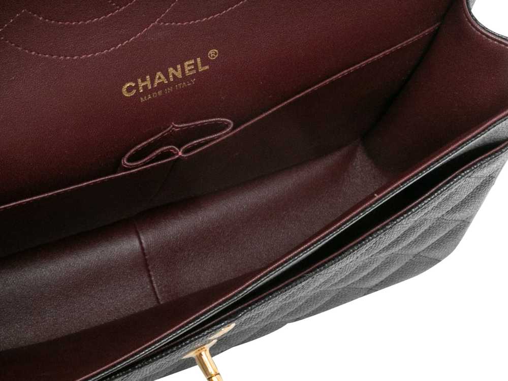 Black Chanel 2017 Classic Jumbo Caviar Double Fla… - image 6