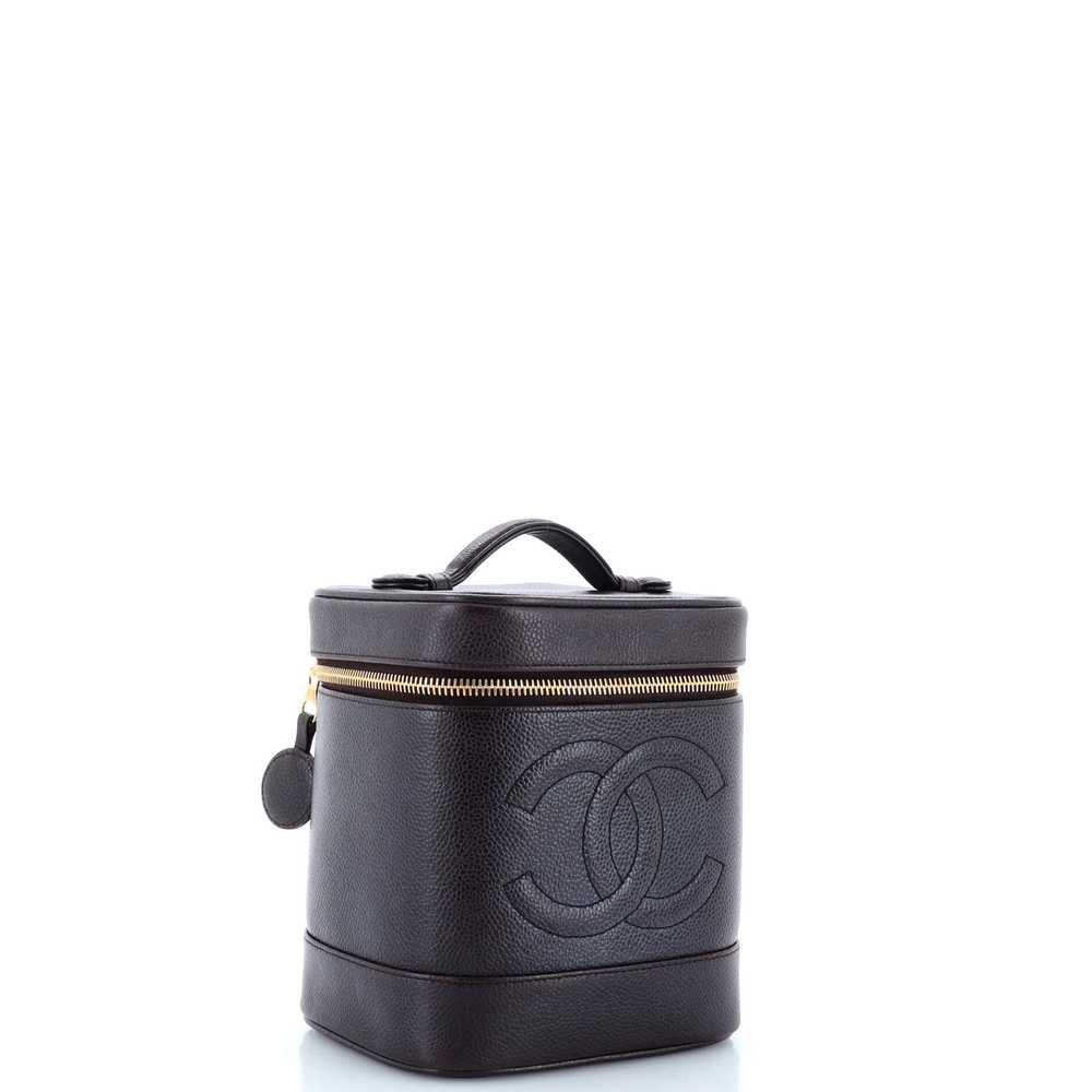 CHANEL Vintage Timeless Cosmetic Case Caviar Tall - image 2