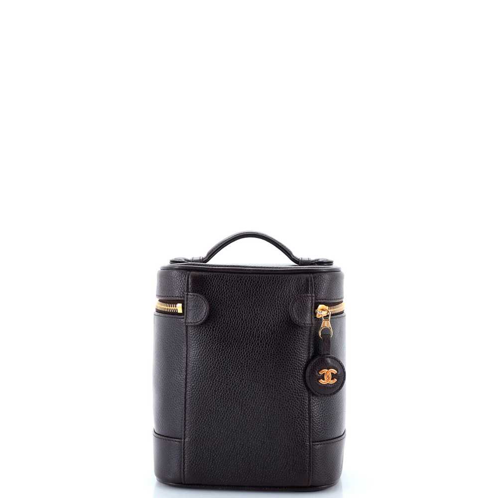 CHANEL Vintage Timeless Cosmetic Case Caviar Tall - image 3