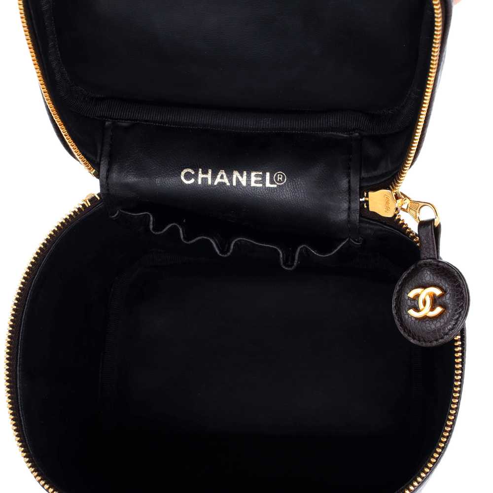 CHANEL Vintage Timeless Cosmetic Case Caviar Tall - image 5