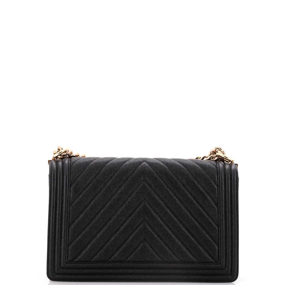 CHANEL Boy Flap Bag Chevron Caviar New Medium - image 4