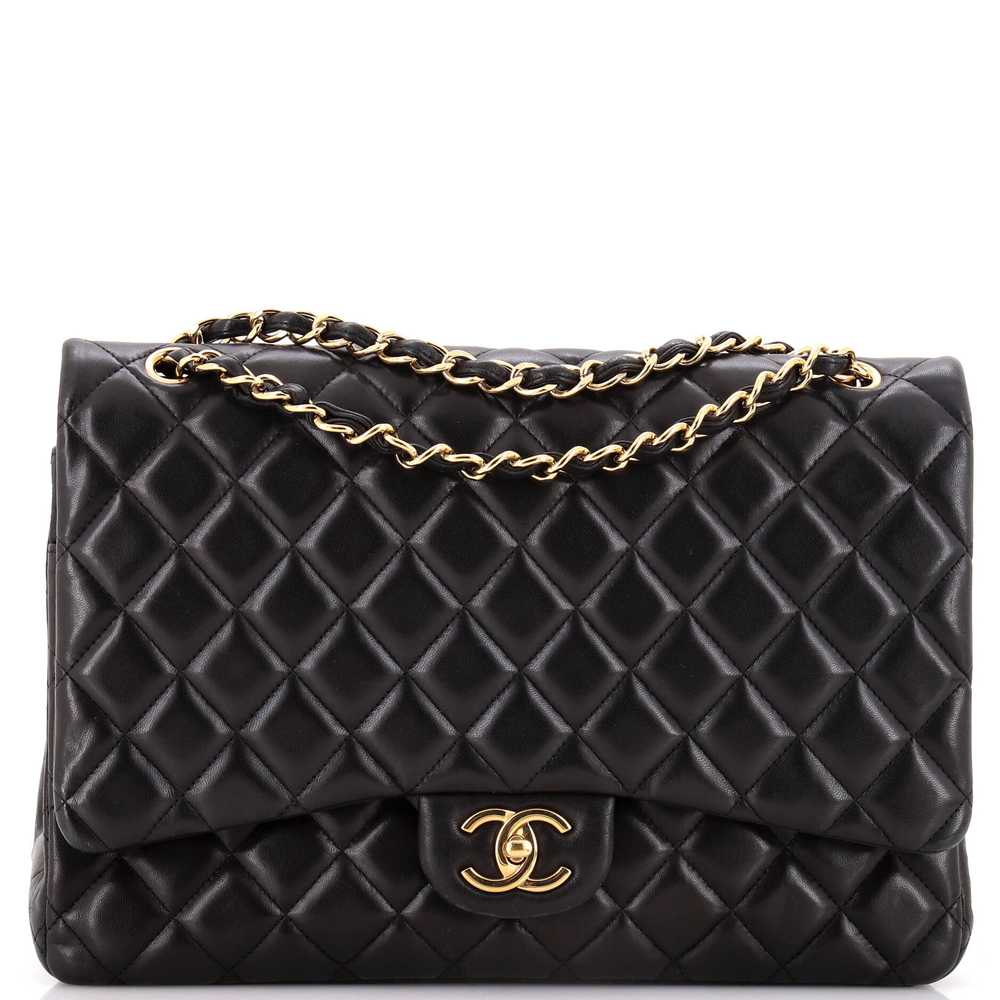 CHANEL Classic Double Flap Bag Quilted Lambskin M… - image 1
