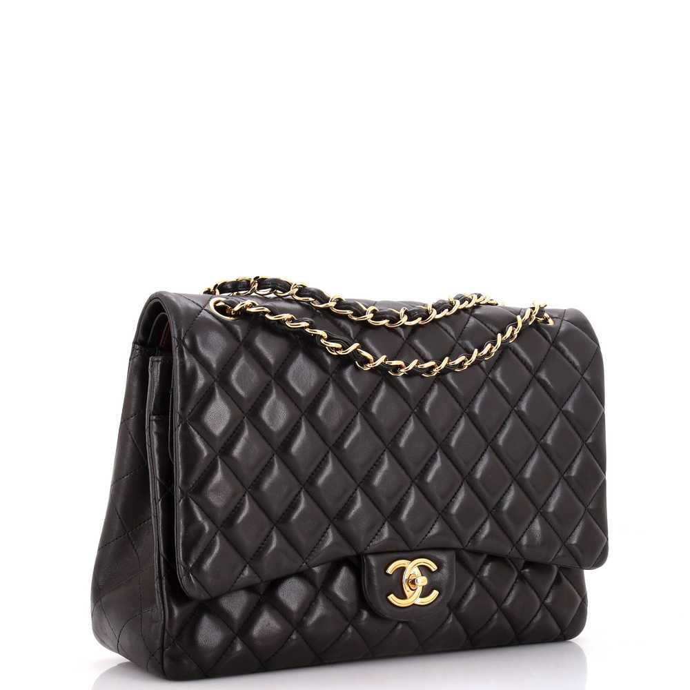 CHANEL Classic Double Flap Bag Quilted Lambskin M… - image 2