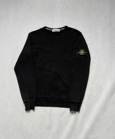 Vintage 2000s Stone Island Zip-Up Cotton Knit Hoodie White