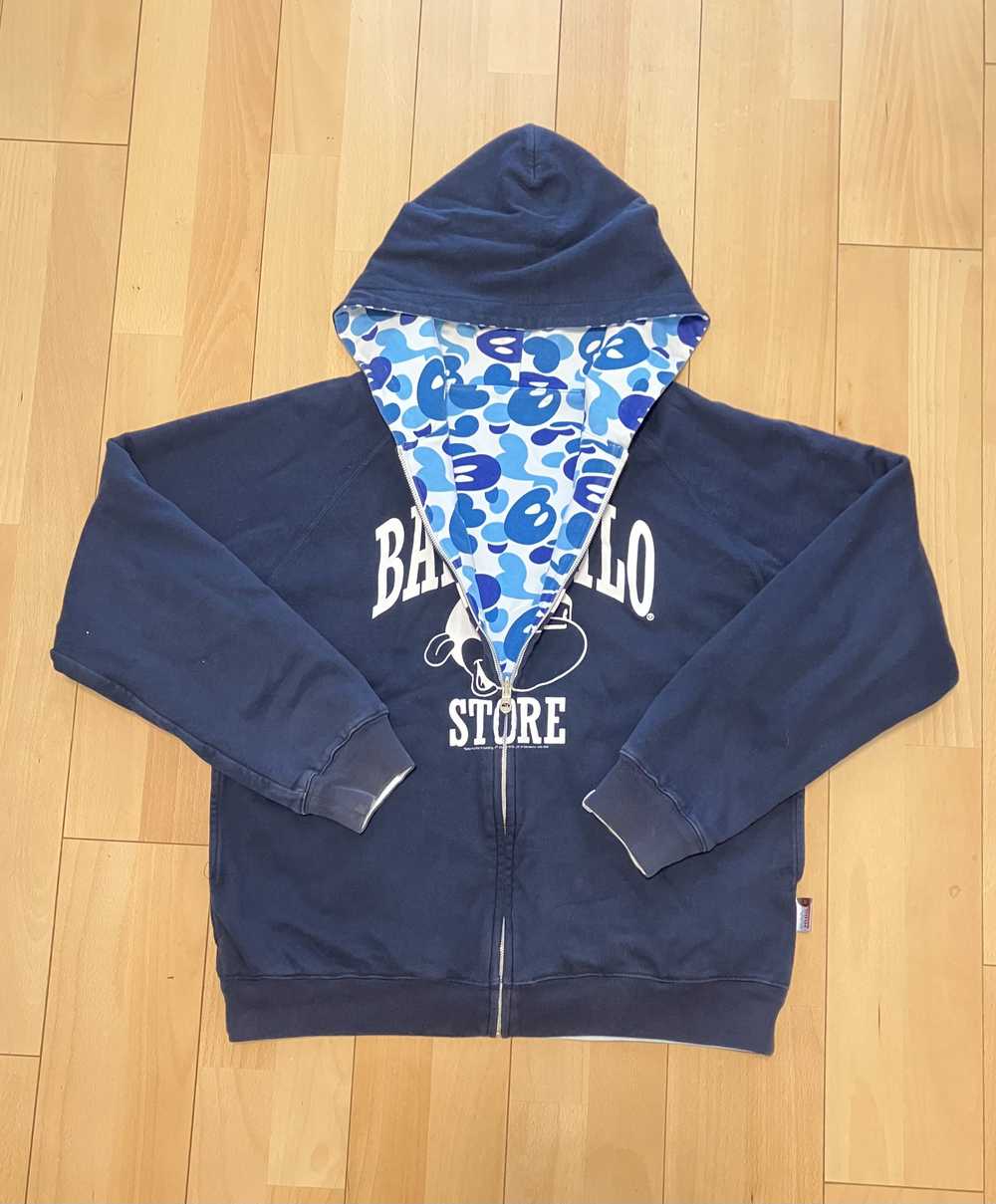 Bape Baby Milo Blue ABC Camo Reversible Hoodie - image 2