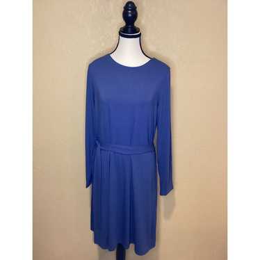 J. Jill Wearever Collection Blue Belted Soft Long… - image 1