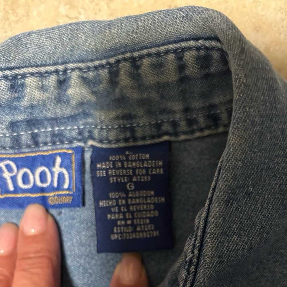 Vintage Winnie the Pooh Tigger denim shirt size l… - image 2
