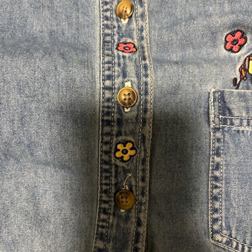 Vintage Winnie the Pooh Tigger denim shirt size l… - image 3