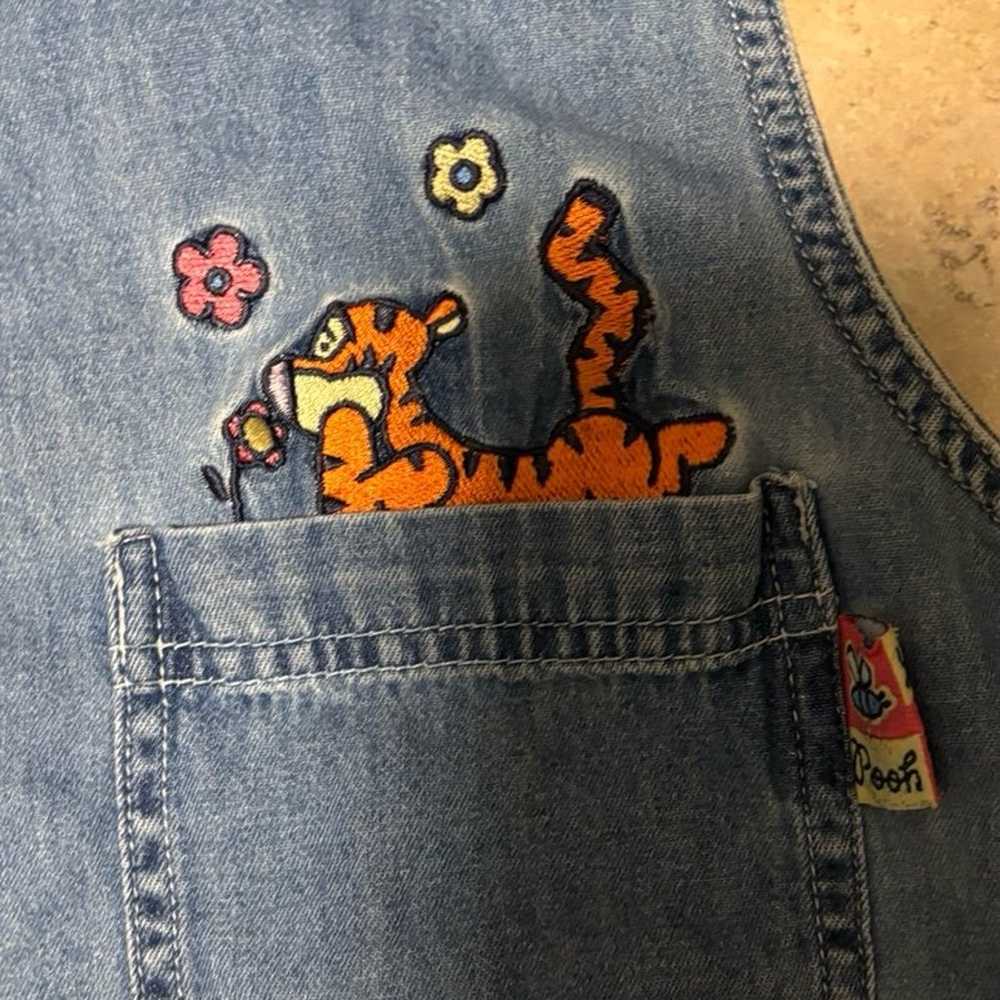Vintage Winnie the Pooh Tigger denim shirt size l… - image 5