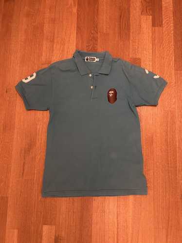 A BATHING APE CAMO ONE POINT POLO