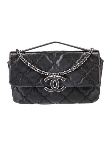Chanel Shoulder Bag By Karl Lagerfeld Black Lambs… - image 1