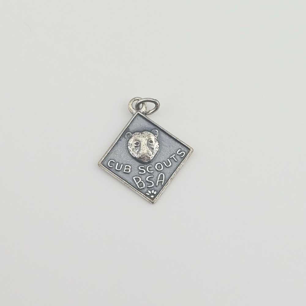 Vintage Sterling Silver Pendants of the Boy Scout… - image 2