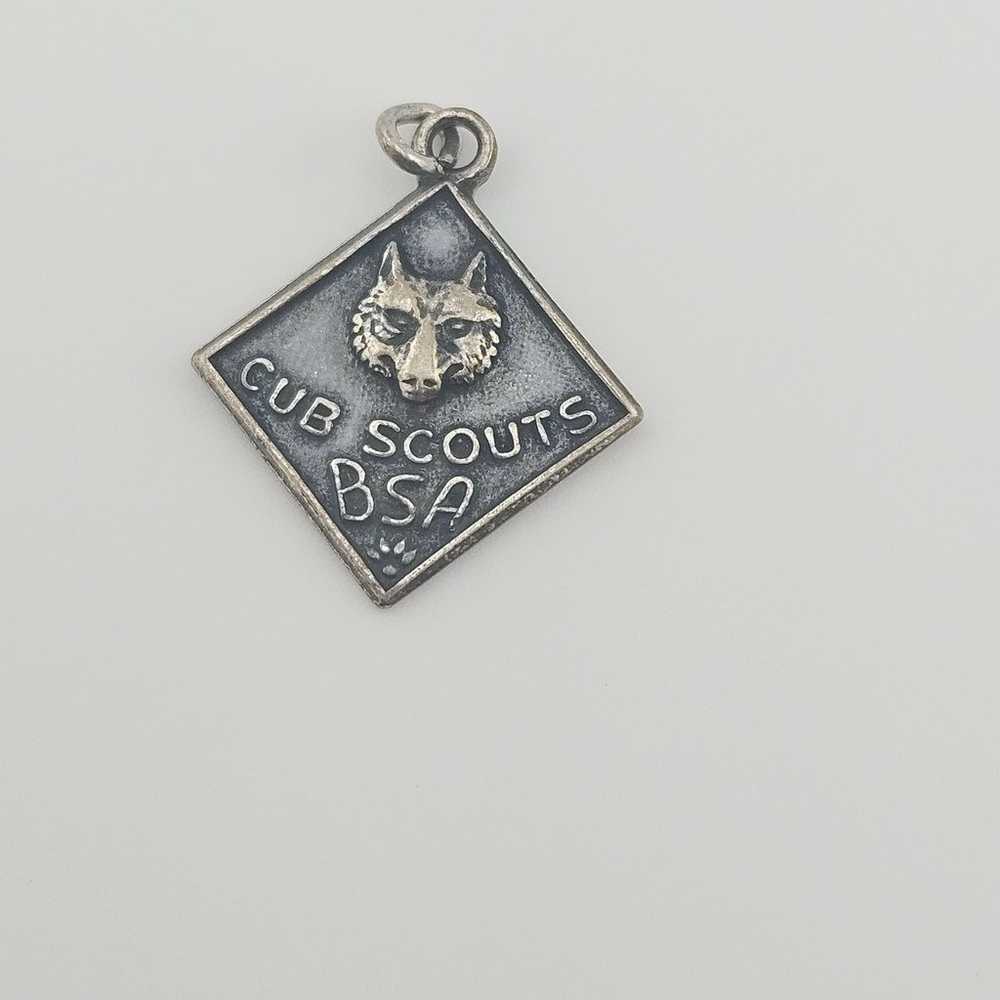 Vintage Sterling Silver Pendants of the Boy Scout… - image 6