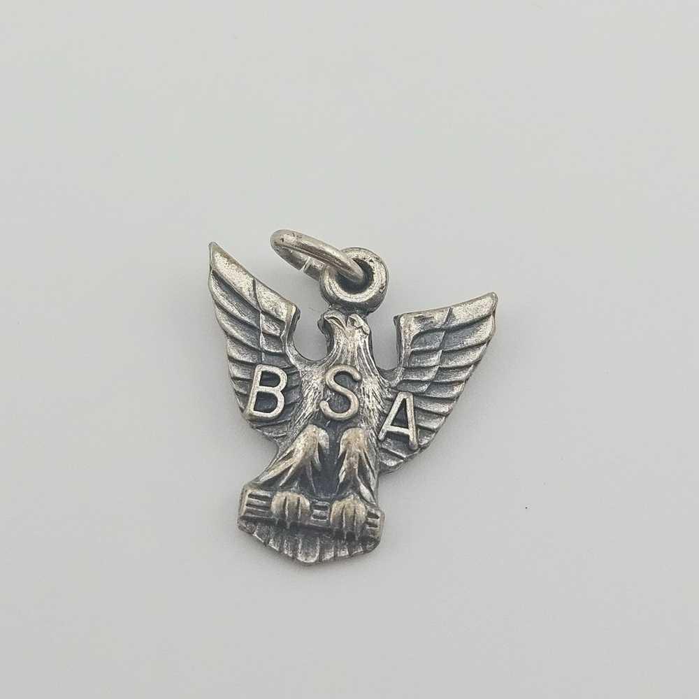 Vintage Sterling Silver Pendants of the Boy Scout… - image 8