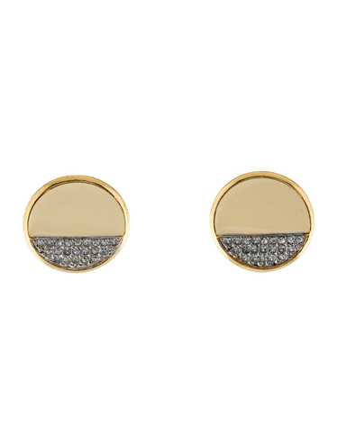 Kenneth Jay Lane Gold-Tone Metal Enamel & Crystal - image 1
