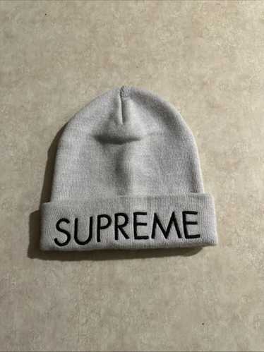 帽子 Supreme NewEra Box Logo Beanie grey Supreme Box Logo Beanie Dark Pine F/W 22'