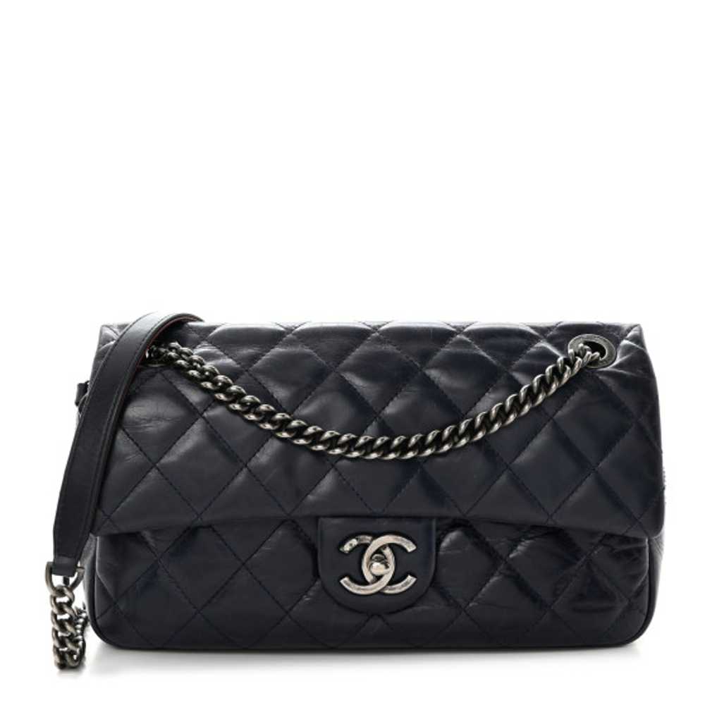 CHANEL Glazed Calfskin Quilted Medium Duo Color F… - image 1