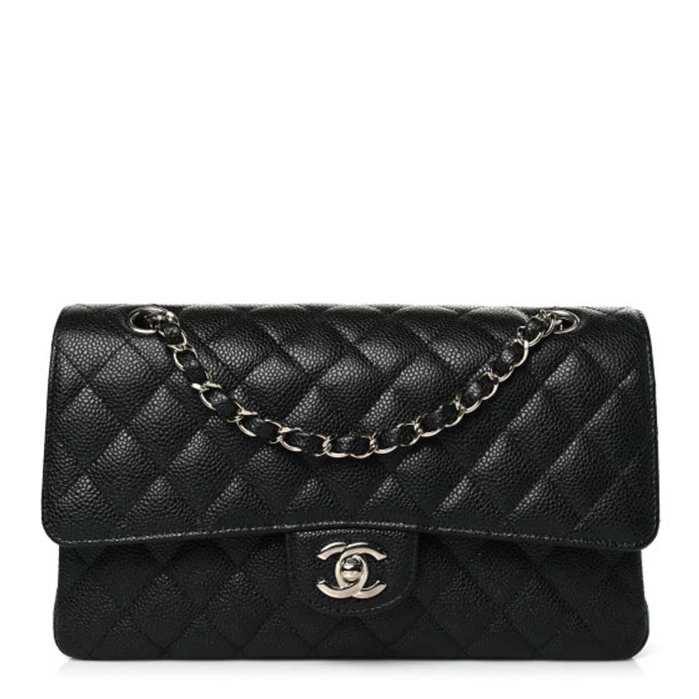 CHANEL Caviar Quilted Medium Double Flap Black - image 1