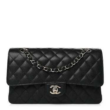 CHANEL Caviar Quilted Medium Double Flap Black - image 1