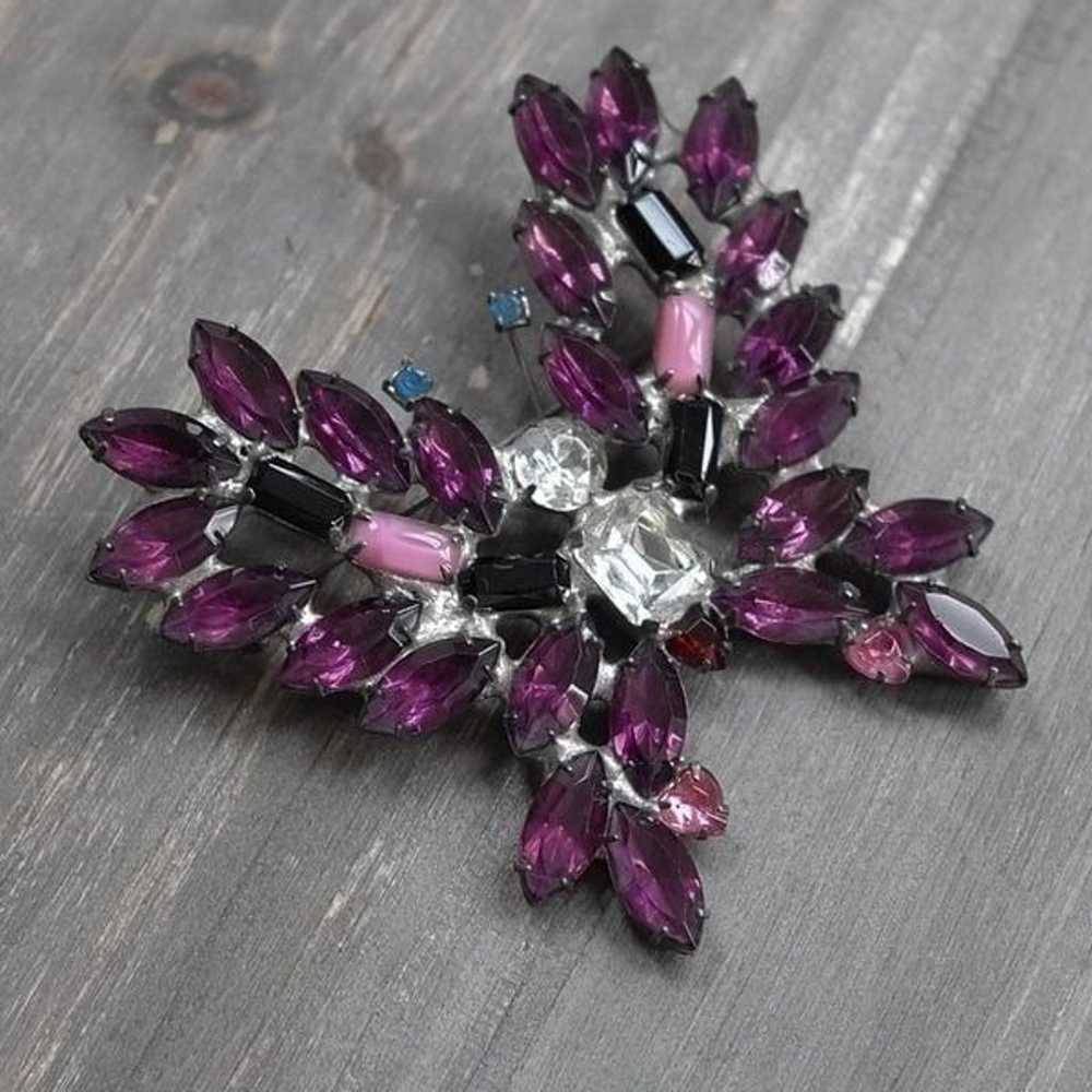 Vintage KJL Kenneth Jay Lane Butterfly Brooch Ext… - image 3