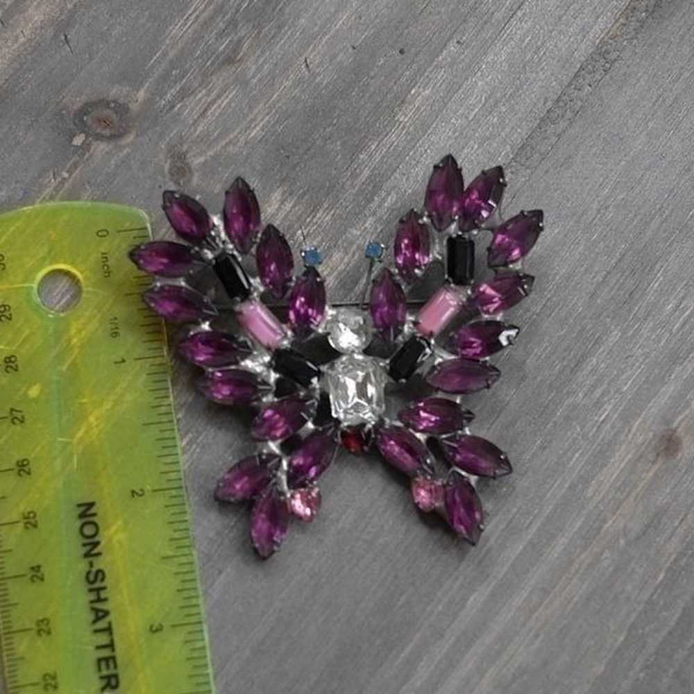 Vintage KJL Kenneth Jay Lane Butterfly Brooch Ext… - image 6