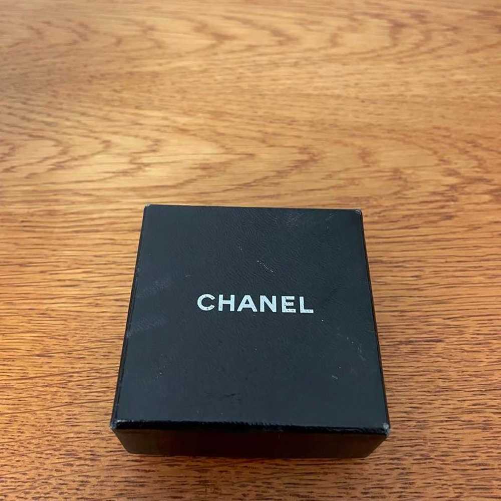 Chanel Vintage Camellia x Coco Mark Earrings, Whi… - image 7