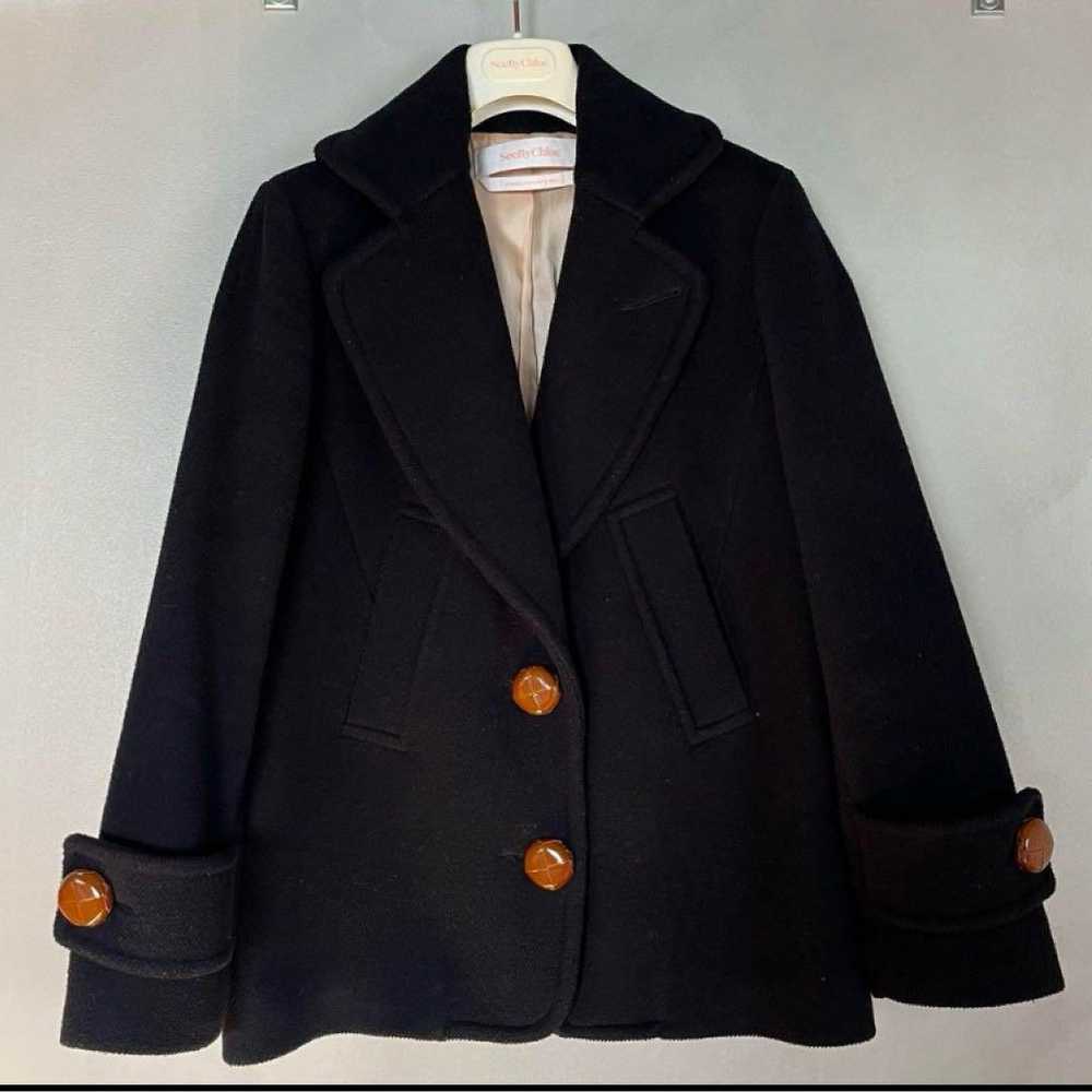 美品 シーバイクロエ ウール ショートコート In excellent condition, See by Chloé wool short coat.
