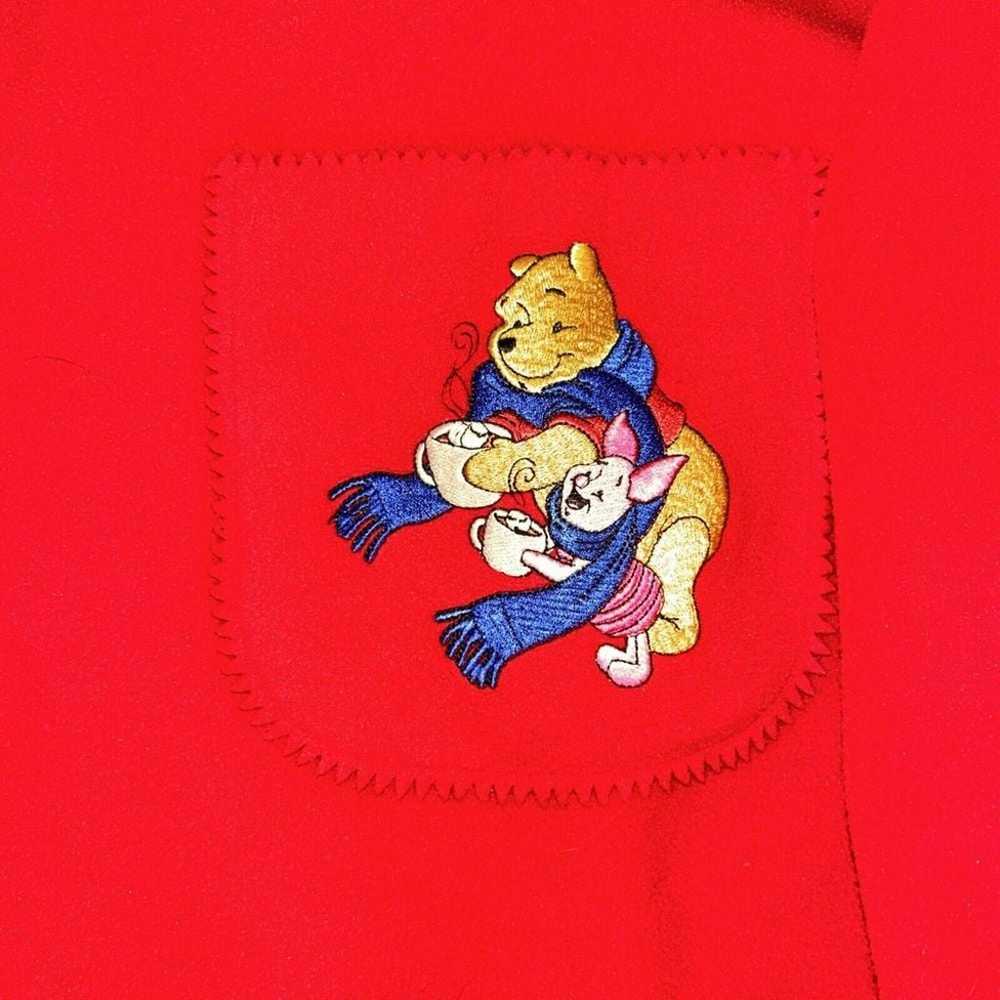 Vtg Winnie the Pooh & Piglet Button Up Sweater  S… - image 2
