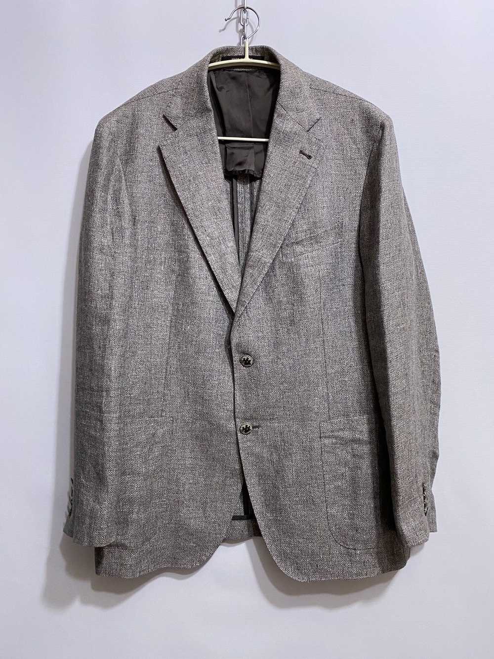 Luxury × Tagliatore Tagliatore Linen Blazer Jacke… - image 1