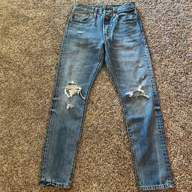 Levi’s 501 skinny distressed