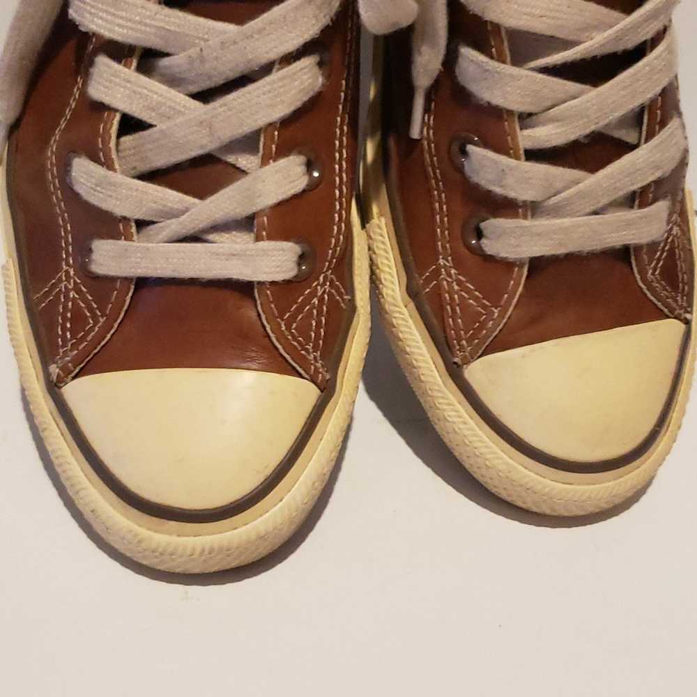 Vintage Converse All Star Leather Chuck Taylor Sh… - image 10