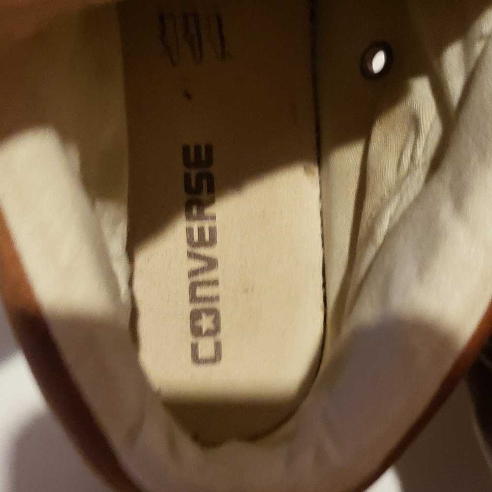 Vintage Converse All Star Leather Chuck Taylor Sh… - image 9