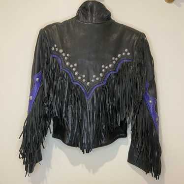 【DIAMOND LEATHERS】LEATHER WESTERN JACKET Diamond leathers jacket womens - Gem