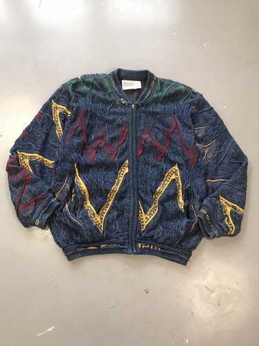Coogi 3D knit zip up jacket - Gem