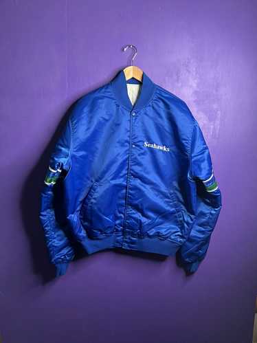 Medium. Vintage 80S Seahawks satin Starter jacket mad… - Gem