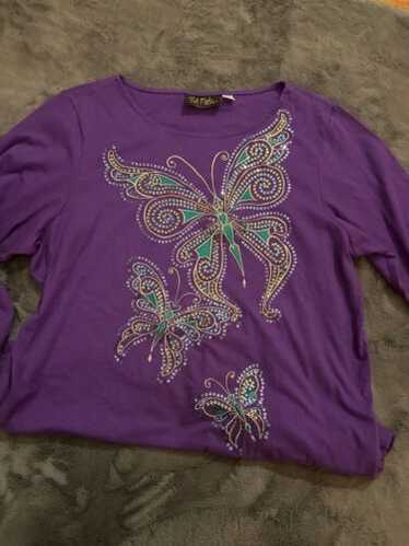 Bob Mackie Wearable art Tunic Style Women’s Top - image 1