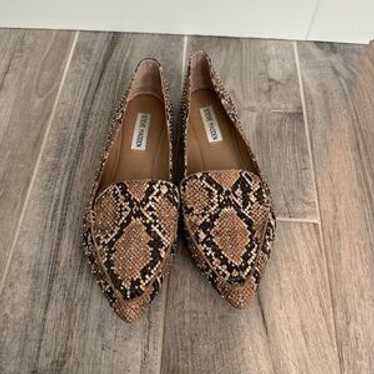 Steve Madden Feather Python Snake Print Silver St… - image 1