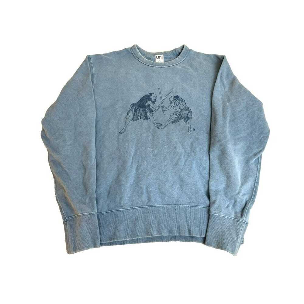 Uniqlo Hokusai Sweatshirt Adult Extra Small Blue … - image 1