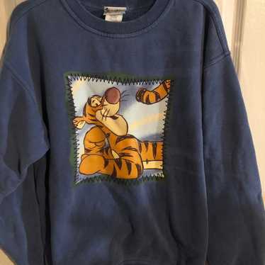 Vintage Tigger The Disney Store Blue Sweatshirt s… - image 1