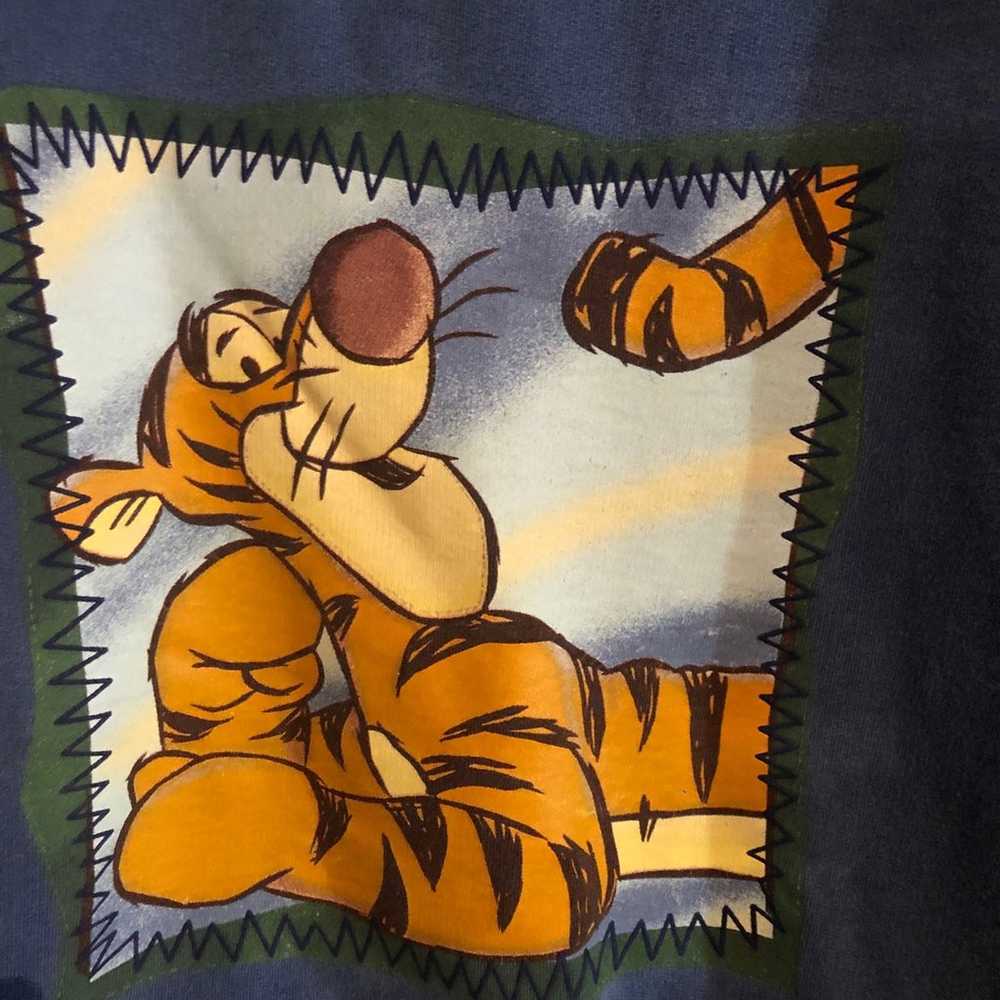 Vintage Tigger The Disney Store Blue Sweatshirt s… - image 2
