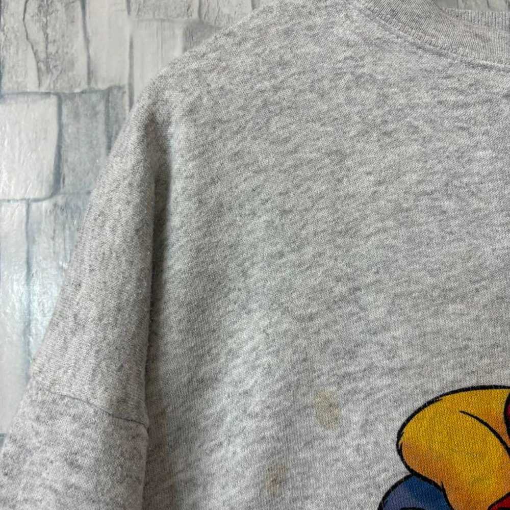 90s Disney Winnie the Pooh Short Sweatshirt Gray … - image 7